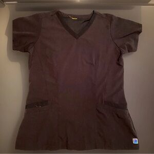 WonderWink Wonderflex Women's Scrub Top Size Large, Black